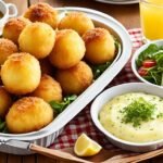 Receta de Bombas de papas al horno