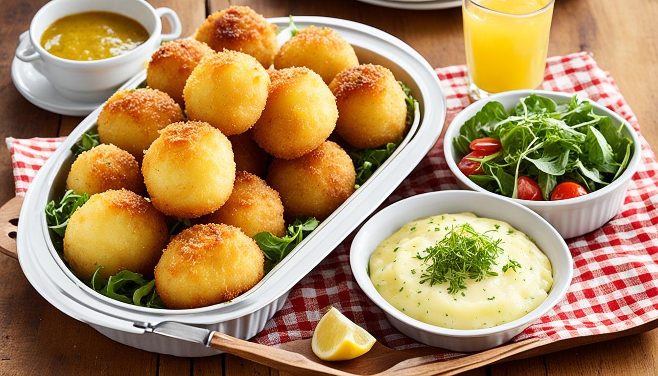 Receta de Bombas de papas al horno