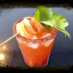 Michelada con camarones