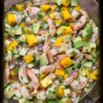 ceviche de camaron con mango