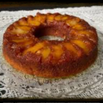 torta invertida de manzana